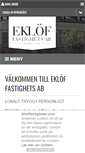 Mobile Screenshot of ekloffastigheter.com