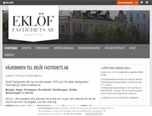 Tablet Screenshot of ekloffastigheter.com